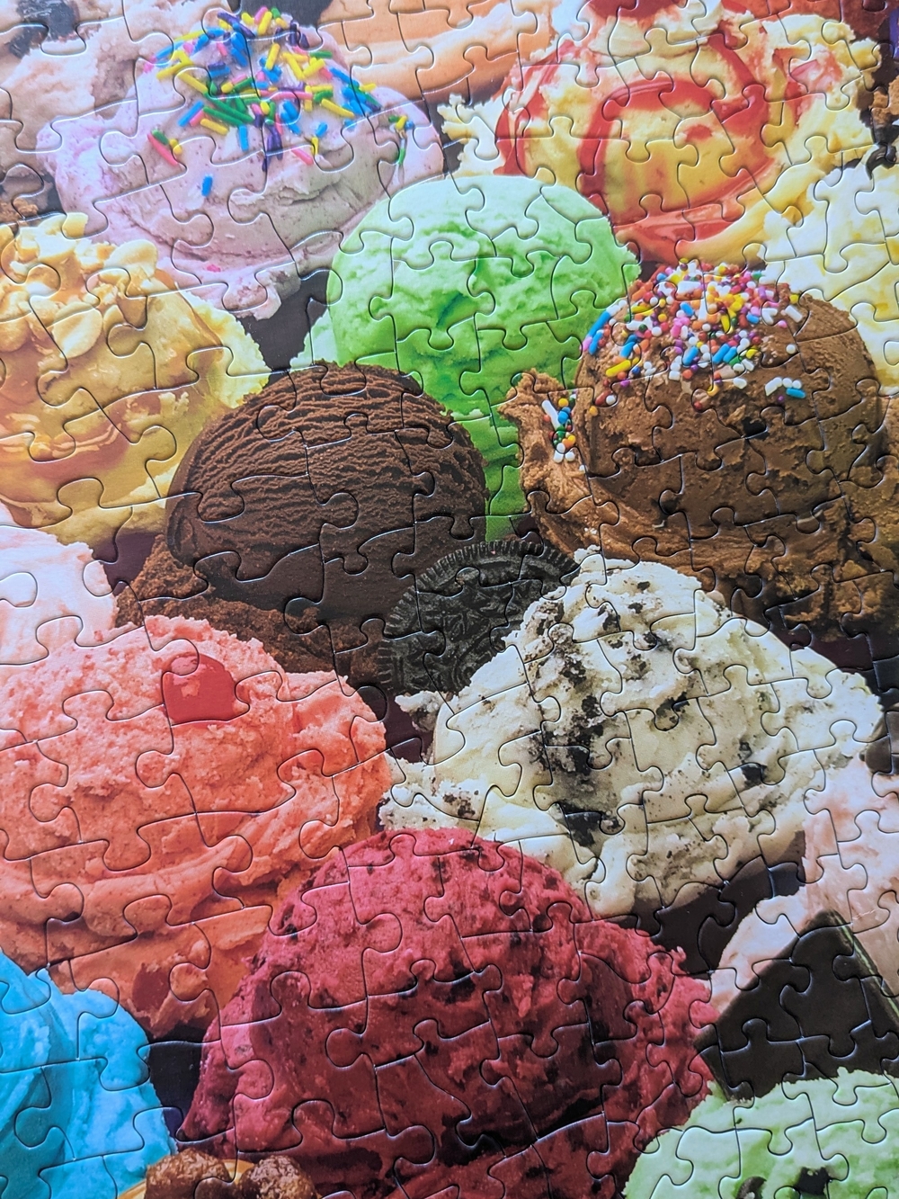 Cobble Hill Ice Cream Scoops Party Puzzle - Family Puzzle